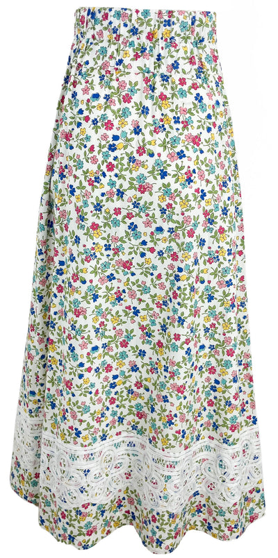 Loretta Caponi Floral Print Maxi Skirt in Multi - Discounts on Loretta Caponi at UAL