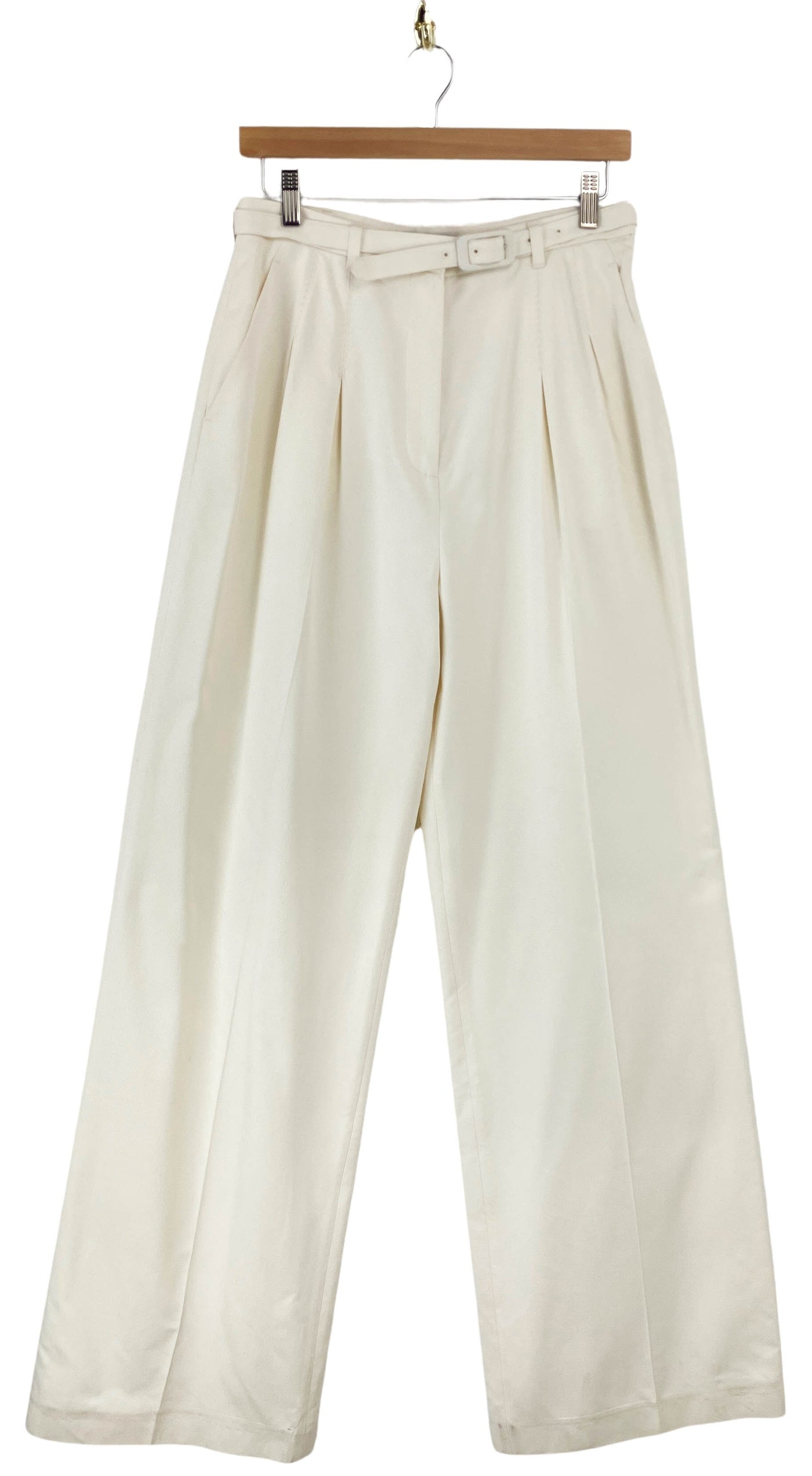 Gabriela Hearst Vargas Trousers in Off White - Discounts on Gabriela Hearst at UAL