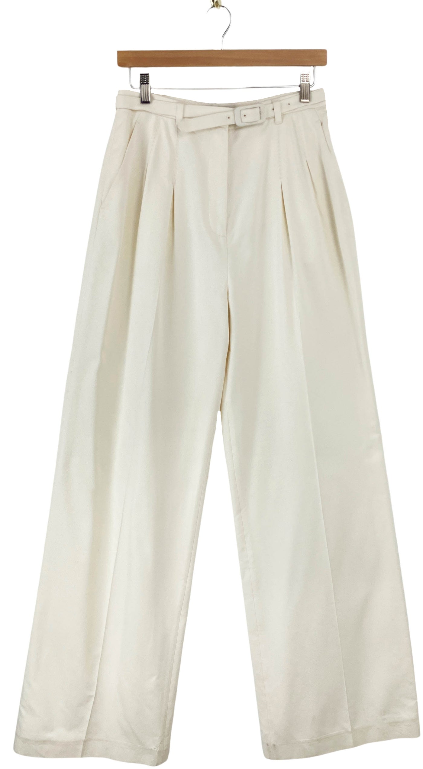 Gabriela Hearst Vargas Trousers in Off White - Discounts on Gabriela Hearst at UAL