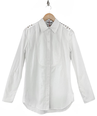 Duncan Martin Button Up Shirt in White - Discounts on Duncan at UAL