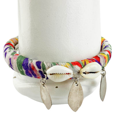 Isabel Marant Shell and Satin Cuff in Purple/Green - Discounts on Isabel Marant at UAL