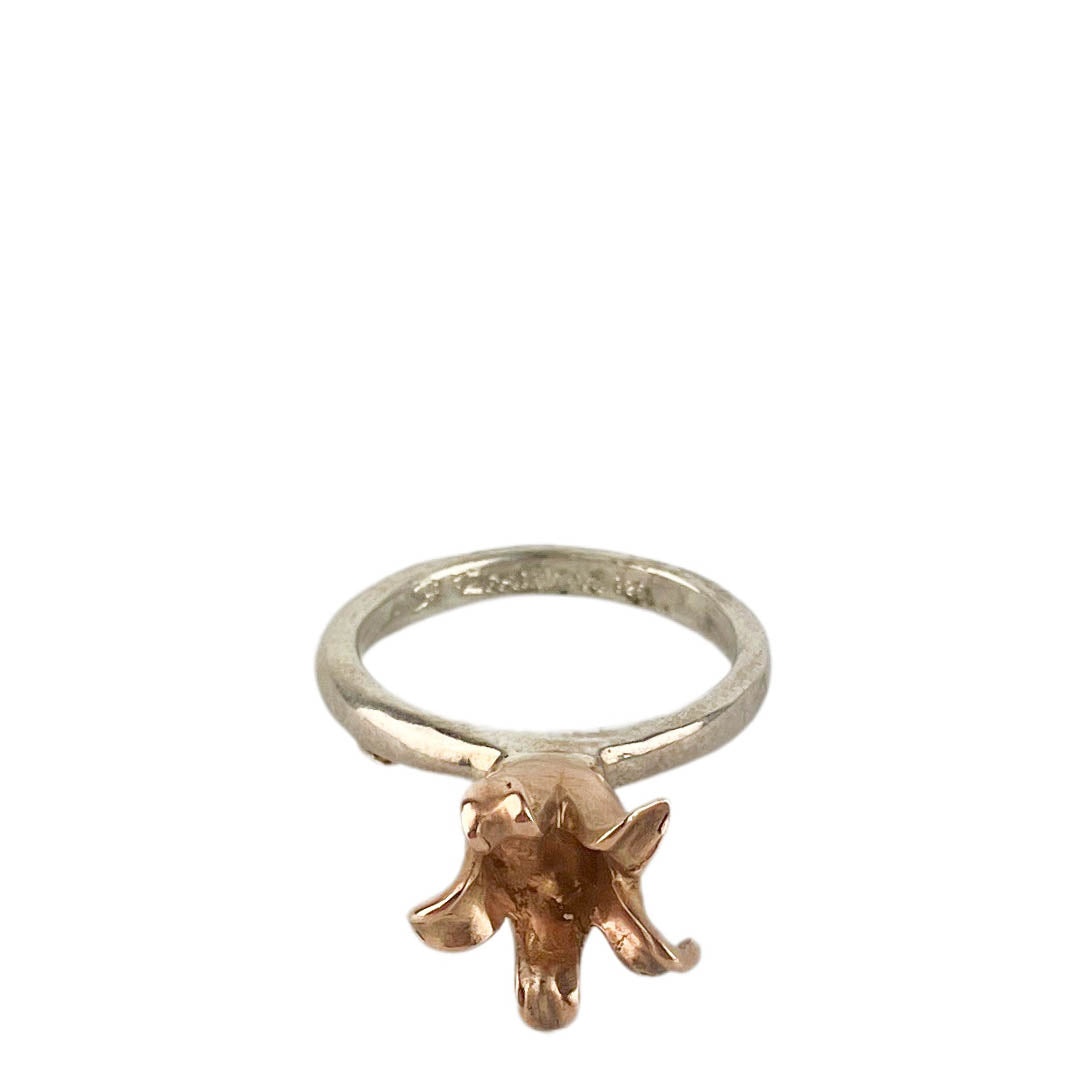 Rosa Maria Silver Ring with Valeria Flower - Discounts on Rosa Maria at UAL