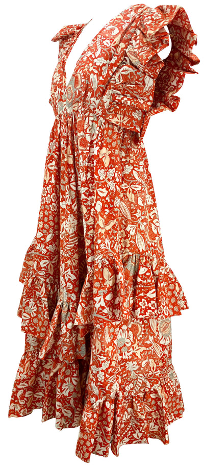 Ulla Johnson Delila Dress in Orange Blossom - Discounts on Ulla Johnson at UAL