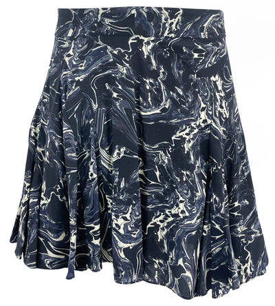 Isabel Marant Teyana Skirt in Navy Marble Print - Discounts on Isabel Marant at UAL