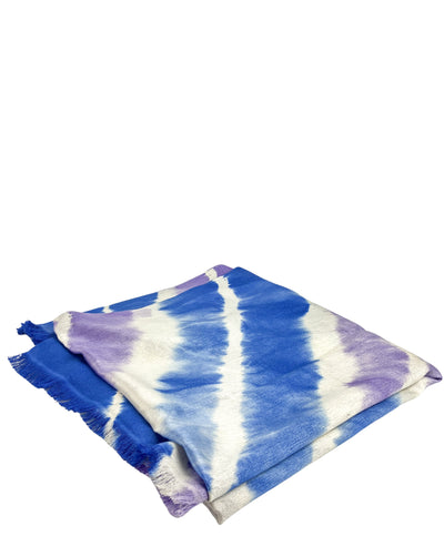 Bajra Tie Dye Scarf in Blue/Purple