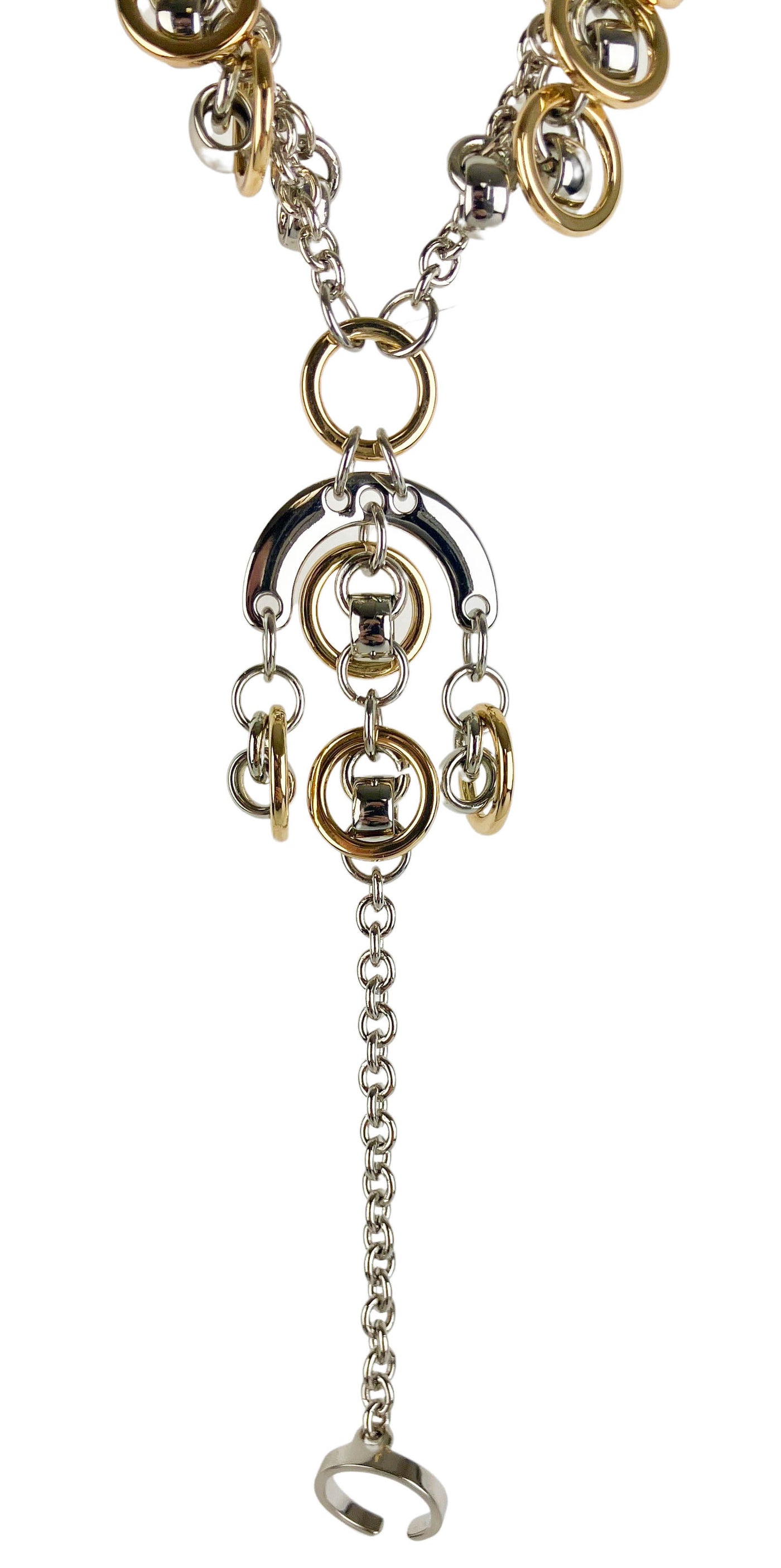 Paco Rabanne Silver and Gold Sphere Ankle Chain - Discounts on Paco Rabanne at UAL