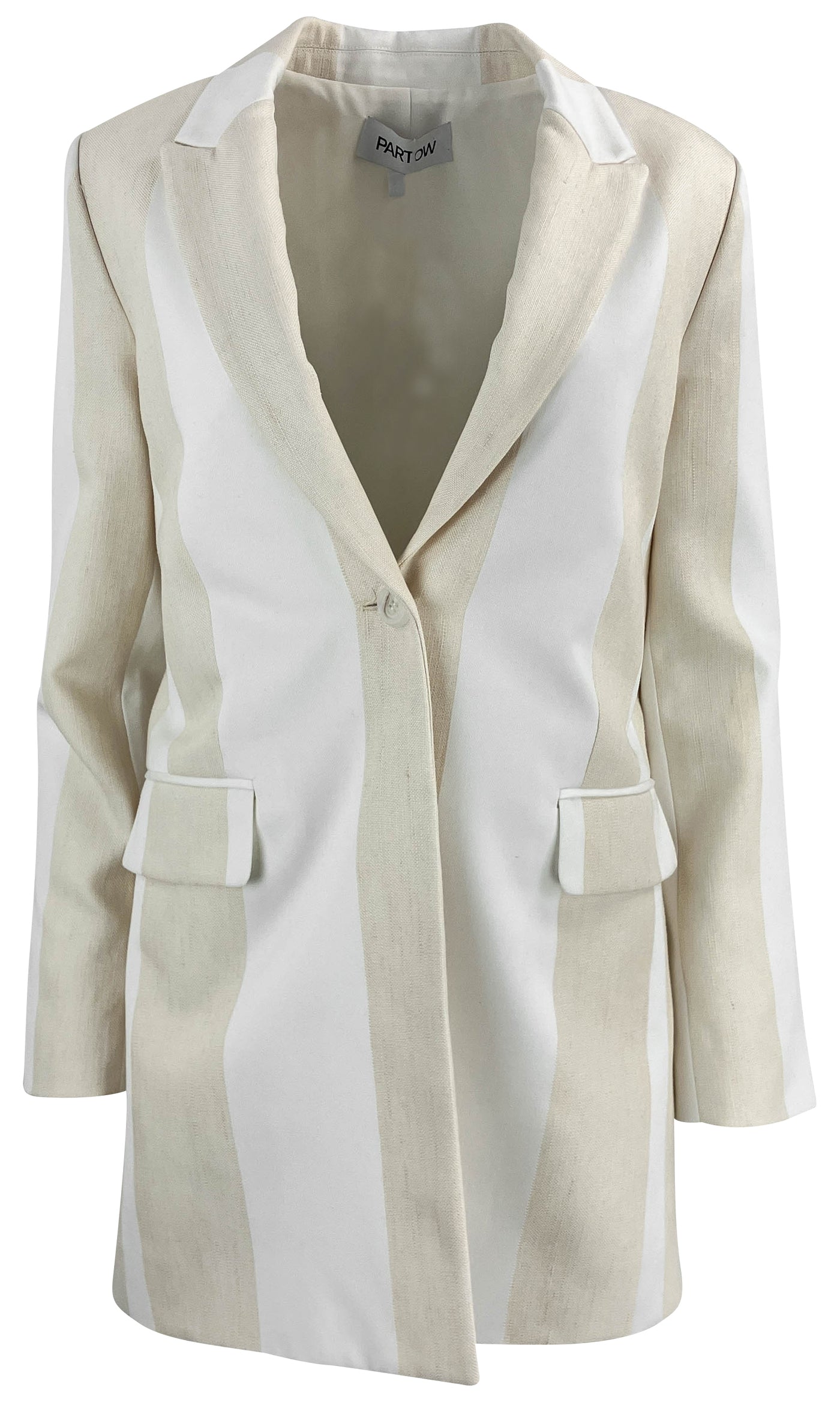 Partow Leo Jacket in Cream/White - Discounts on Partow at UAL