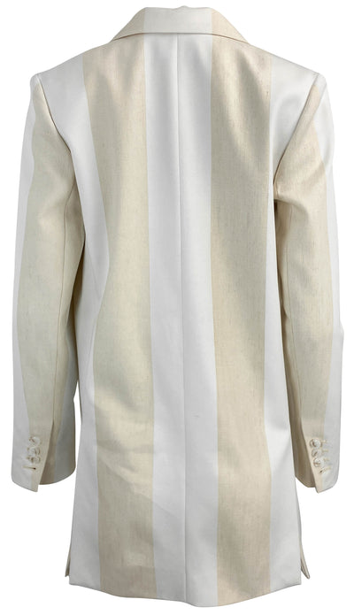 Partow Leo Jacket in Cream/White - Discounts on Partow at UAL