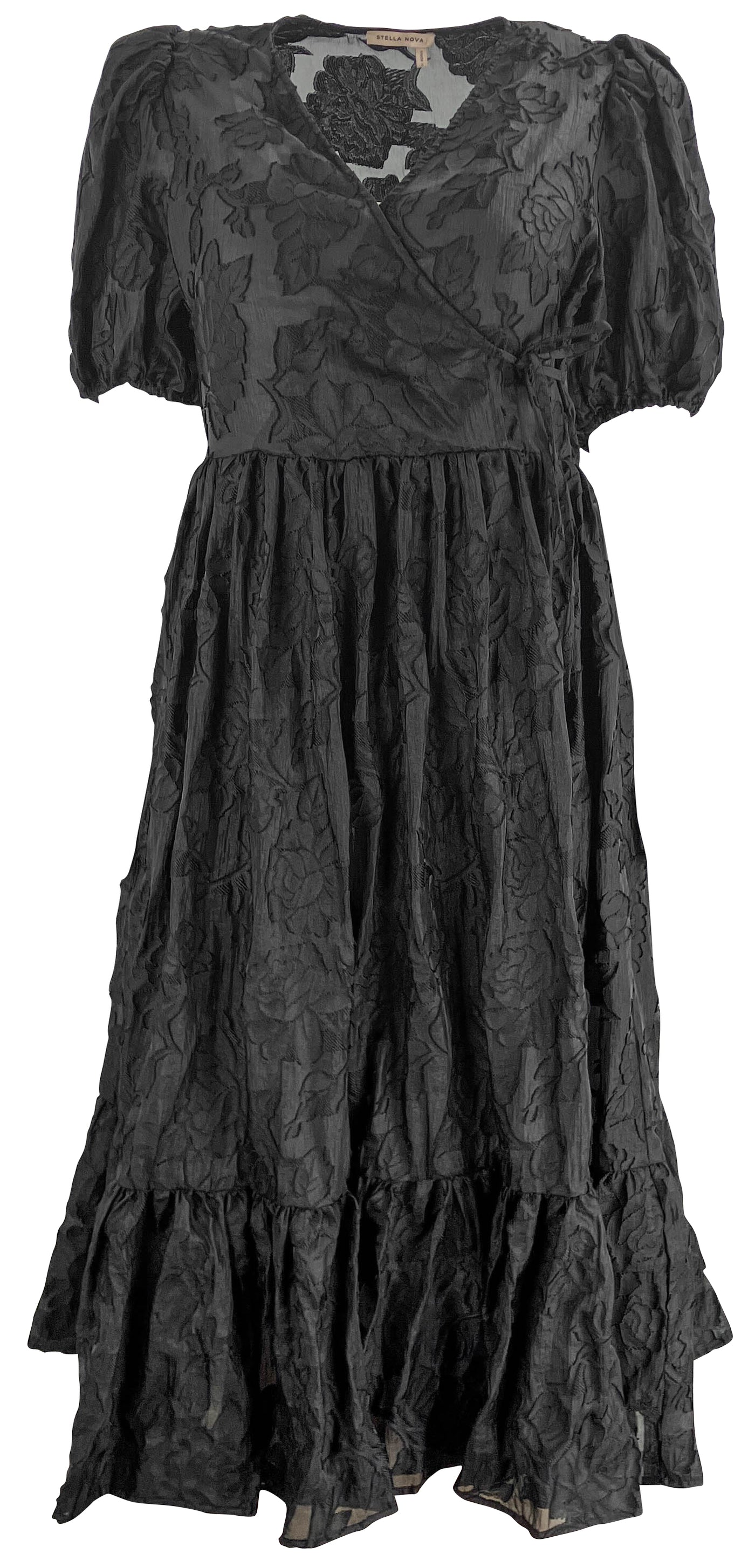 Stella Nova Trinke Jacquard Dress in Black - Discounts on Stella Nova at UAL