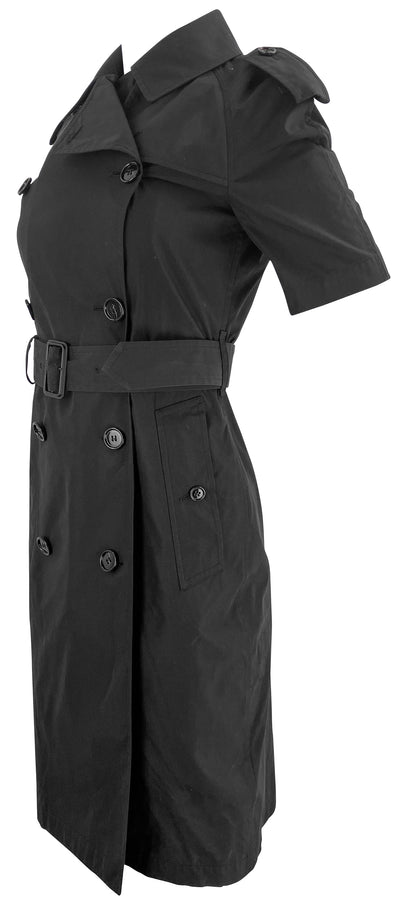 Burberry Jesent Trench Dress in Black - Discounts on Burberry at UAL