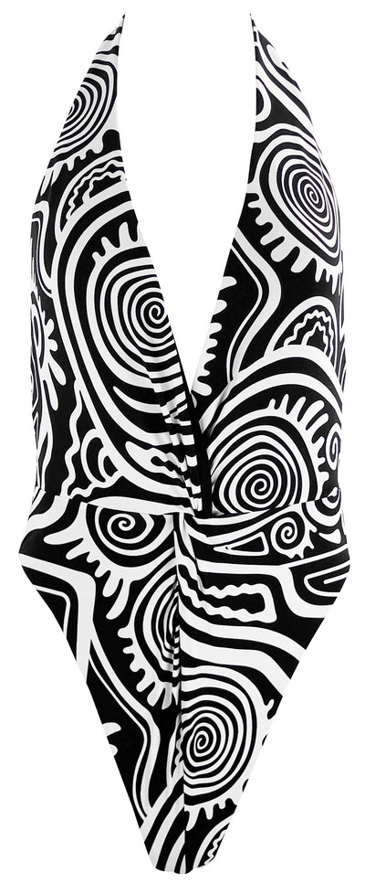 Mara Hoffman Gabriela Swimsuit in Black and White - Discounts on Mara Hoffman at UAL
