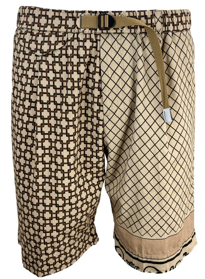 White Sand Multi-Patterned Shorts in Brown - Discounts on White Sand at UAL