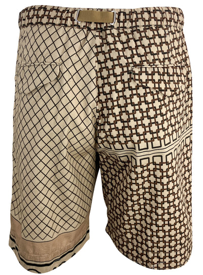 White Sand Multi-Patterned Shorts in Brown - Discounts on White Sand at UAL