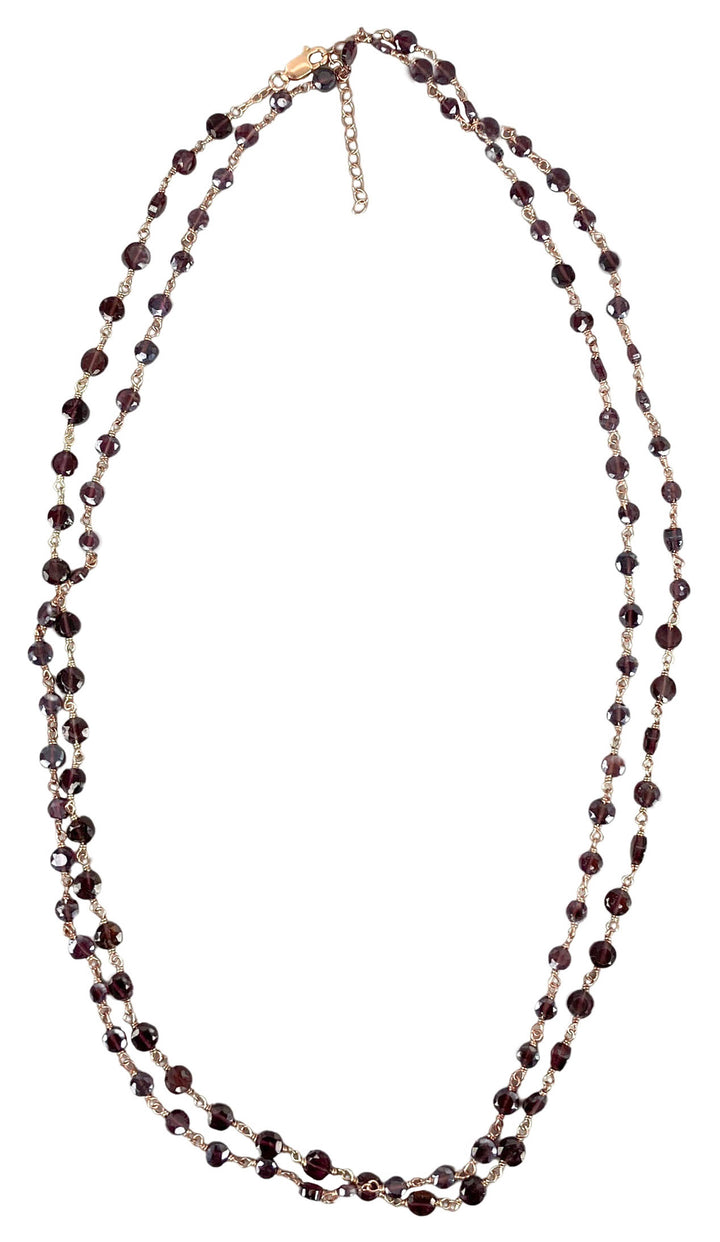 Ela Rae Diana Coin Necklace in Garnet - Discounts on Ela Rae at UAL