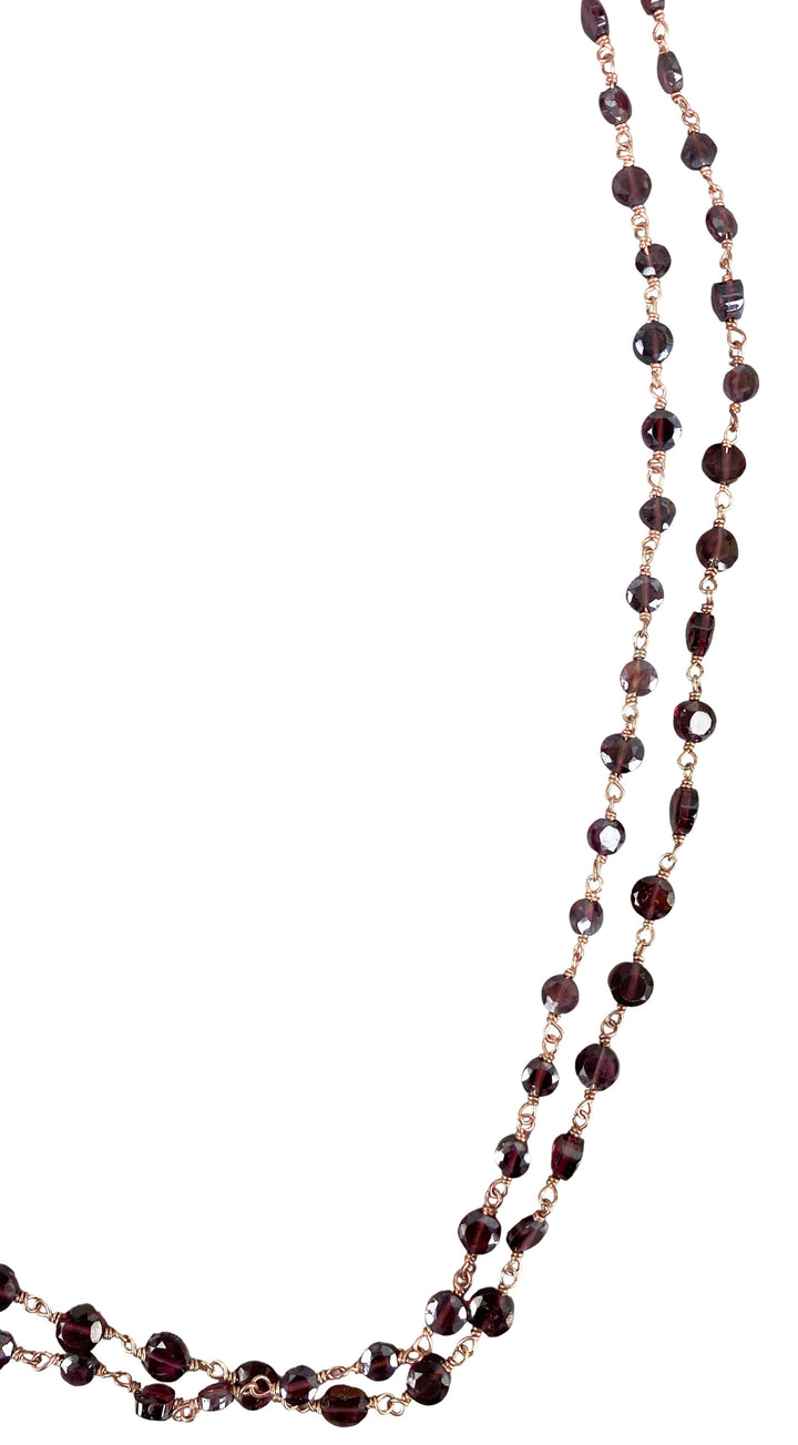 Ela Rae Diana Coin Necklace in Garnet - Discounts on Ela Rae at UAL