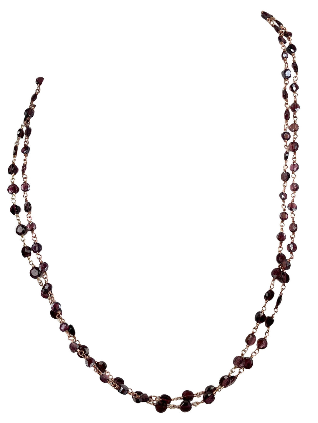 Ela Rae Diana Coin Necklace in Garnet - Discounts on Ela Rae at UAL