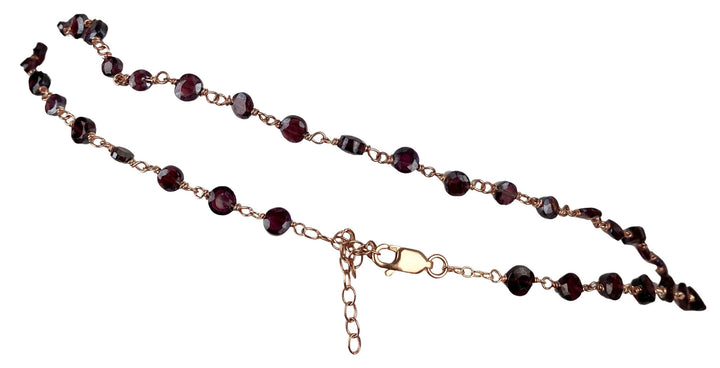 Ela Rae Diana Coin Necklace in Garnet - Discounts on Ela Rae at UAL