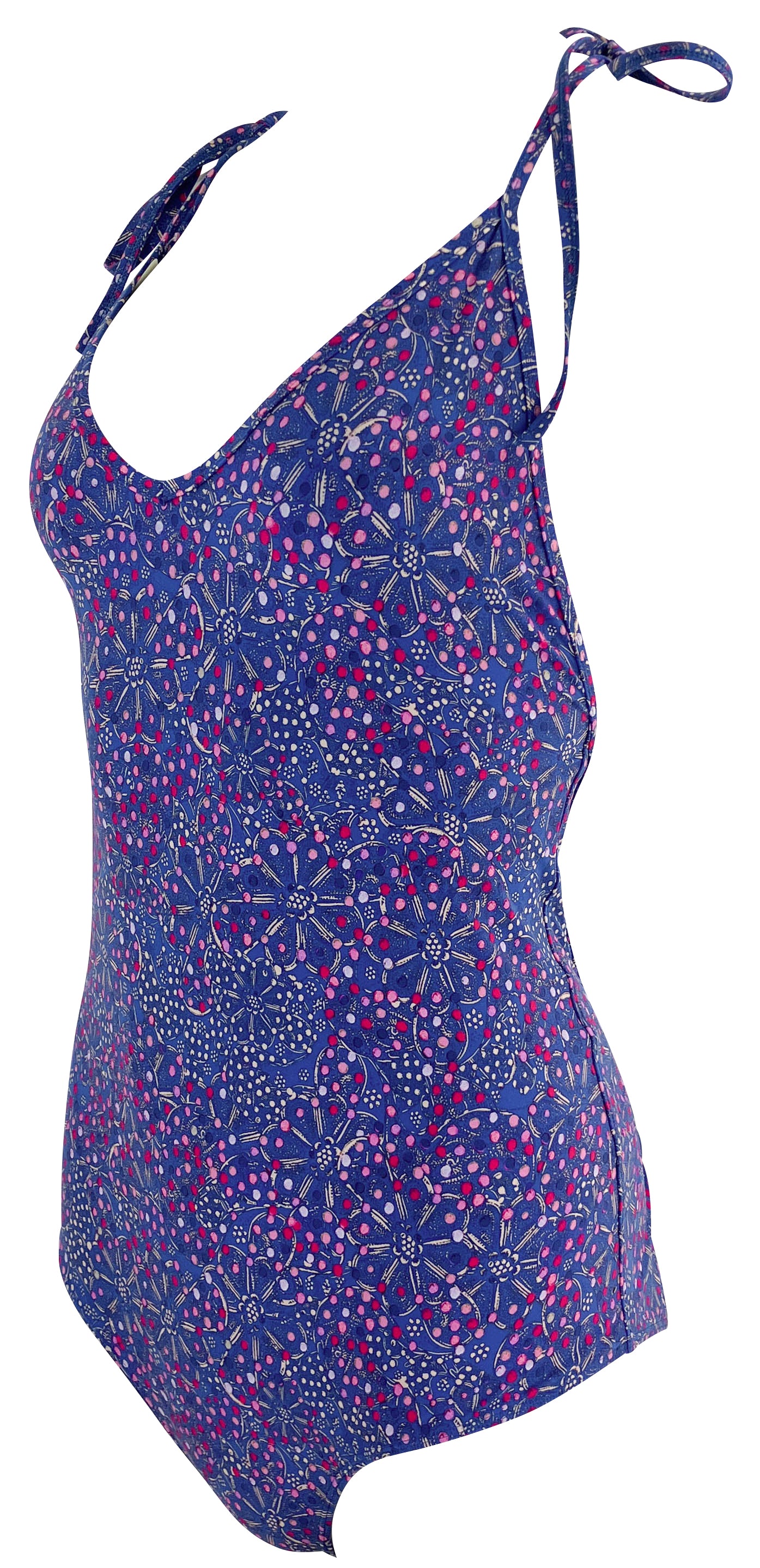 Isabel Marant Swan Swimsuit in Blue and Pink - Discounts on Isabel Marant at UAL
