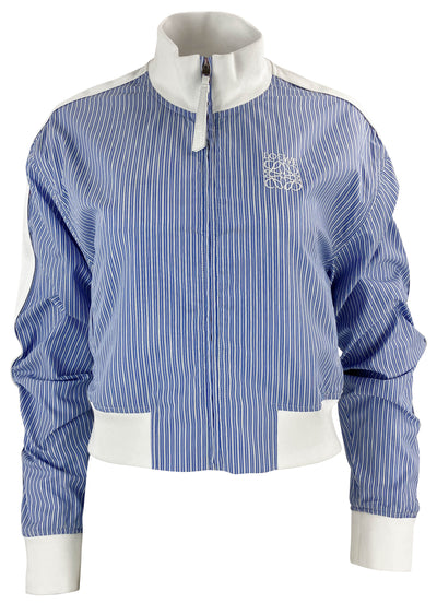 Loewe Tracksuit Jacket in Blue Stripe - Discounts on Loewe at UAL