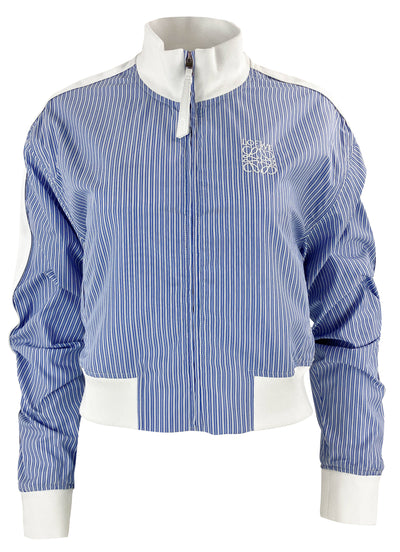 Loewe Tracksuit Jacket in Blue Stripe - Discounts on Loewe at UAL