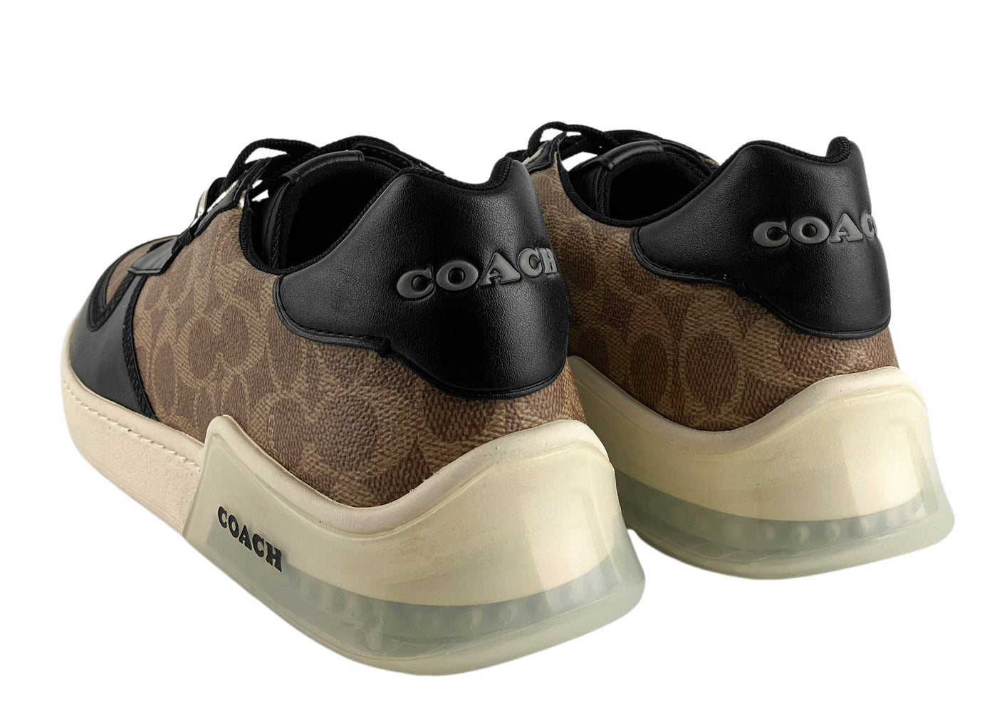 Coach City Sole Signature Court Sneakers in Tan and Black - Discounts on Coach at UAL