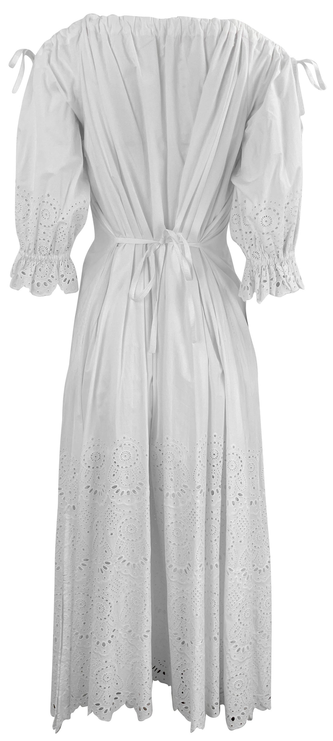 Ulla Johnson Narcisa Eyelet Dress in White - Discounts on Ulla Johnson at UAL