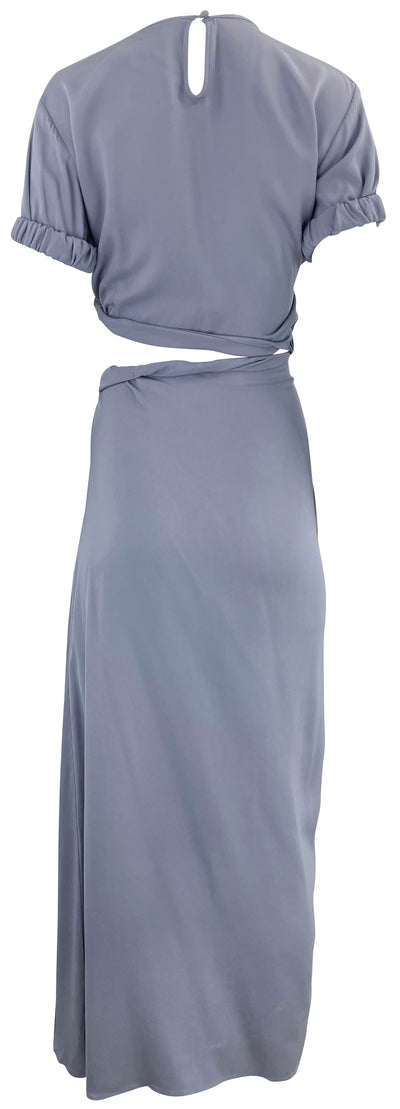 Christopher Esber Roll Sleeve Tee Dress in Blue - Discounts on Christopher Esber at UAL