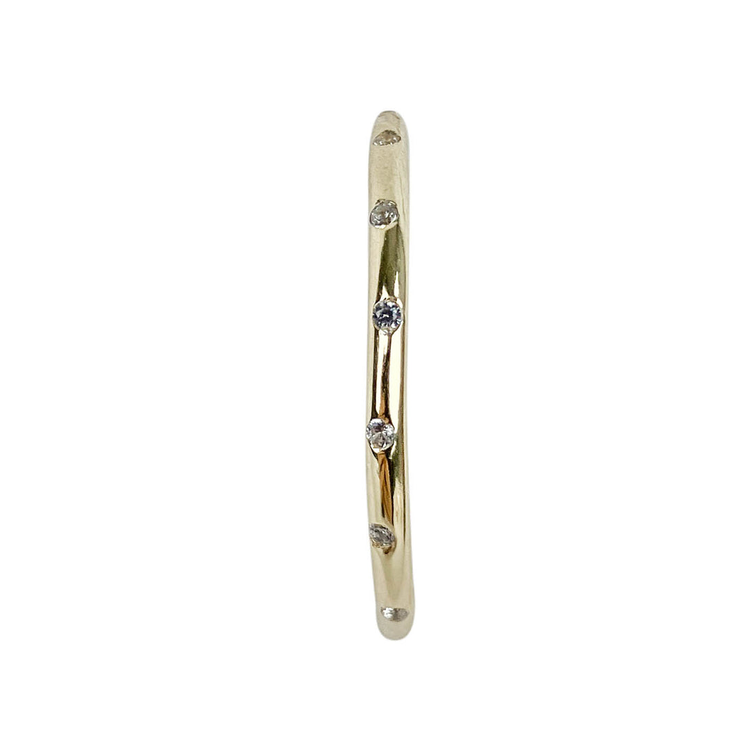 Ela Rae Sprinkle Hoop Earrings in Glossy Gold - Discounts on Ela Rae at UAL