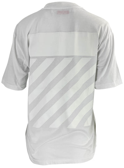 Off-White Diagonal Tee in White - Discounts on Off-White at UAL