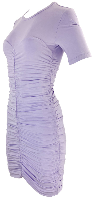 Jonathan Simkhai Jaslene Clean Stretch Jersey Dress in Mistflower - Discounts on Jonathan Simkhai at UAL