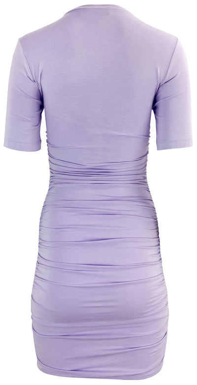 Jonathan Simkhai Jaslene Clean Stretch Jersey Dress in Mistflower - Discounts on Jonathan Simkhai at UAL