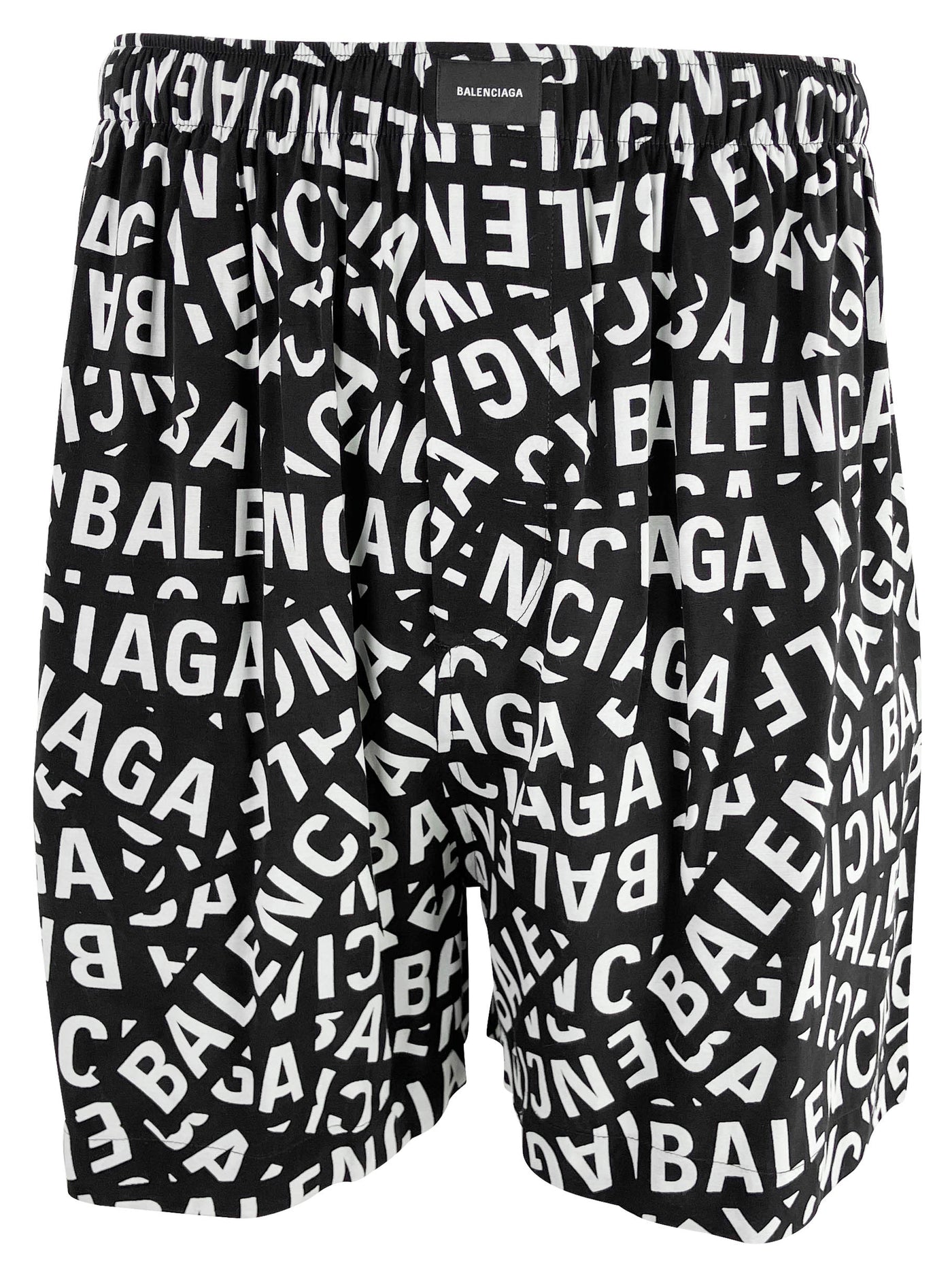 Balenciaga PJ Logo Shorts in Black/Grey - Discounts on Balenciaga at UAL
