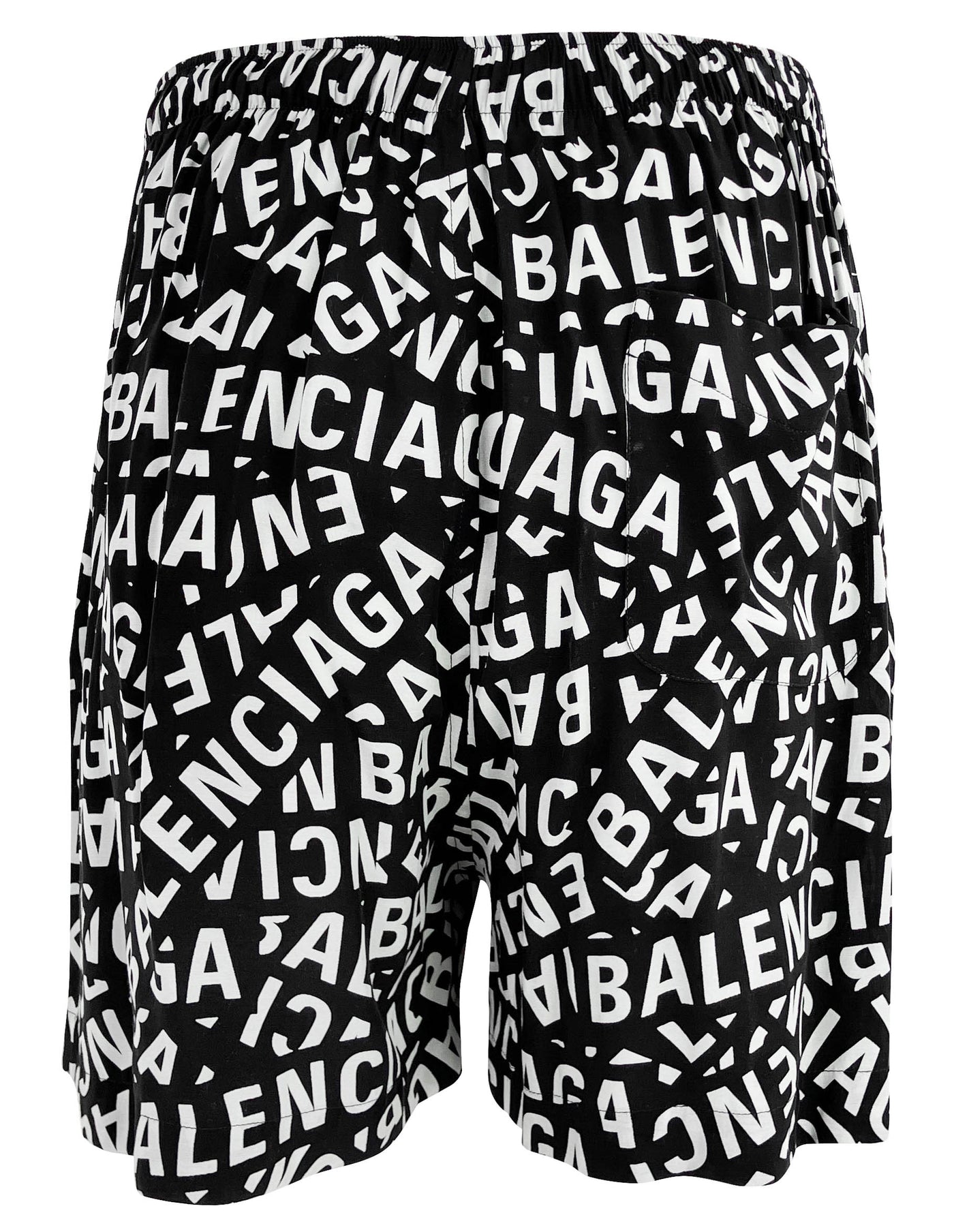 Balenciaga PJ Logo Shorts in Black/Grey - Discounts on Balenciaga at UAL