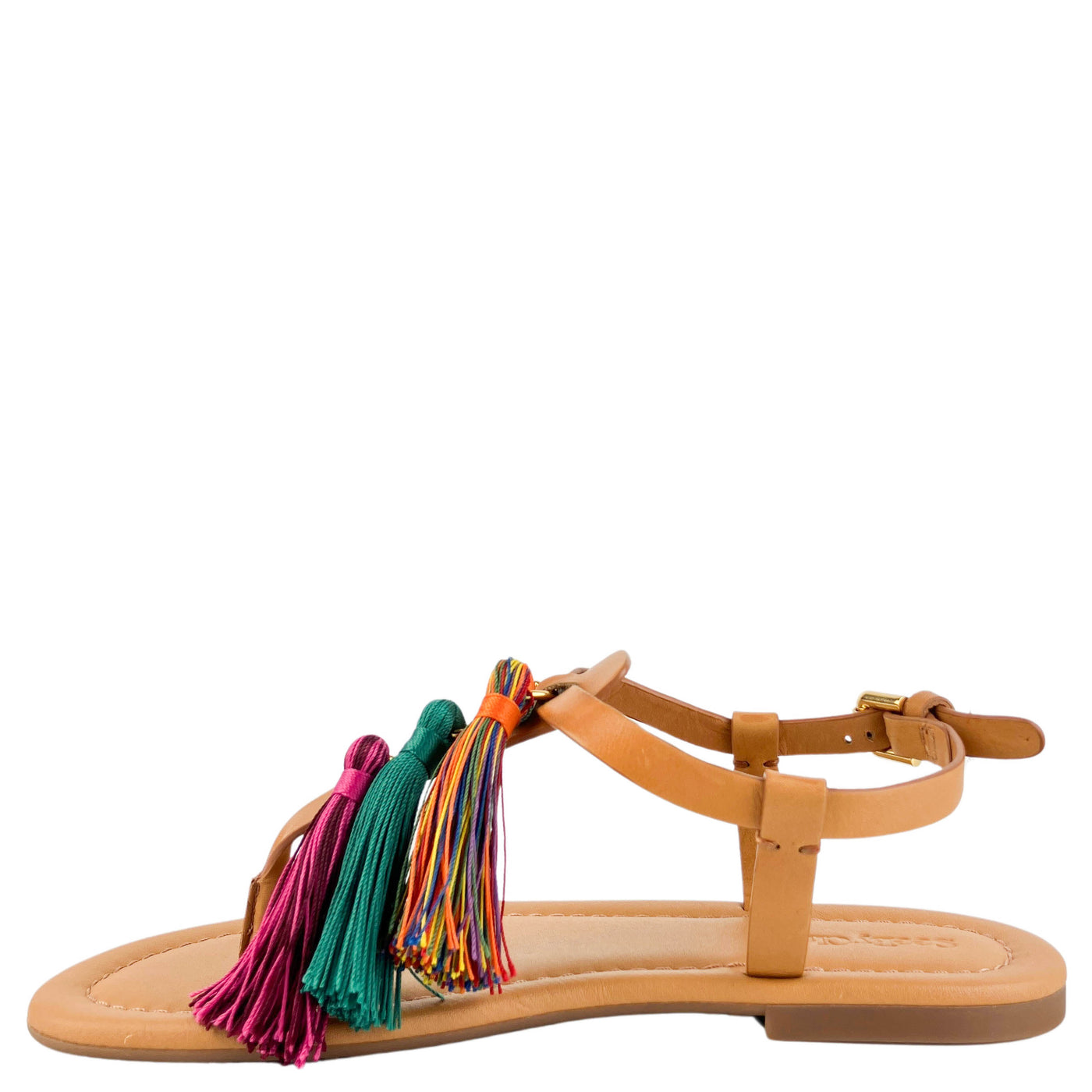 See By Chloé Kime Tasseled Flats in Natural/Multi - Discounts on See By Chloé at UAL