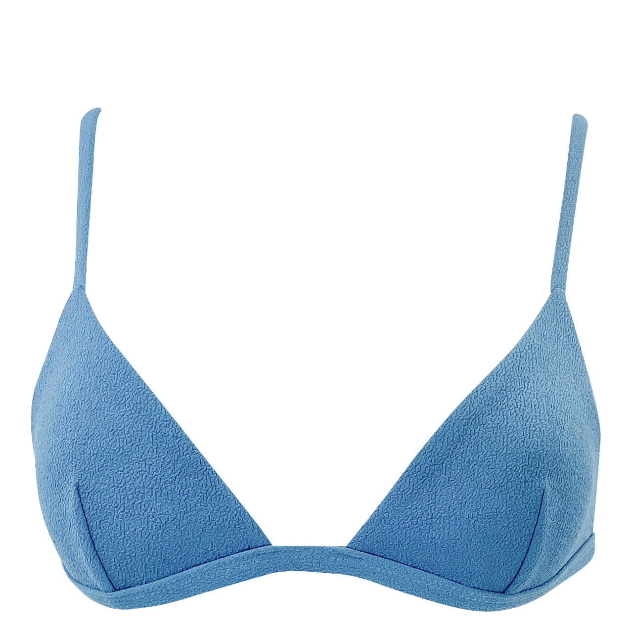 Matteau Petite Triangle Bikini Top in Blue - Discounts on Matteau at UAL
