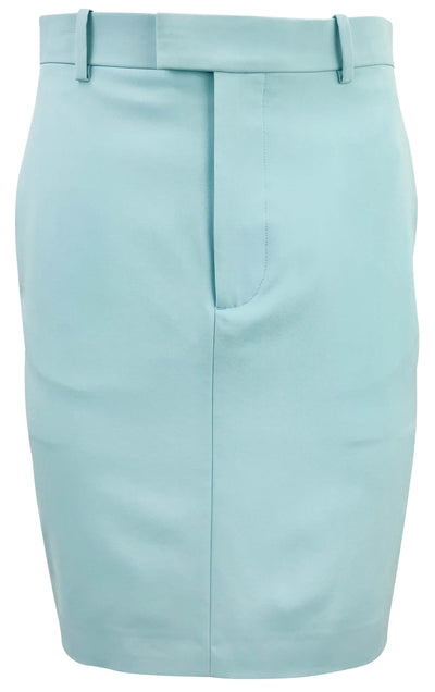 Bottega Veneta Wool Skirt in Light Blue - Discounts on Bottega Veneta at UAL