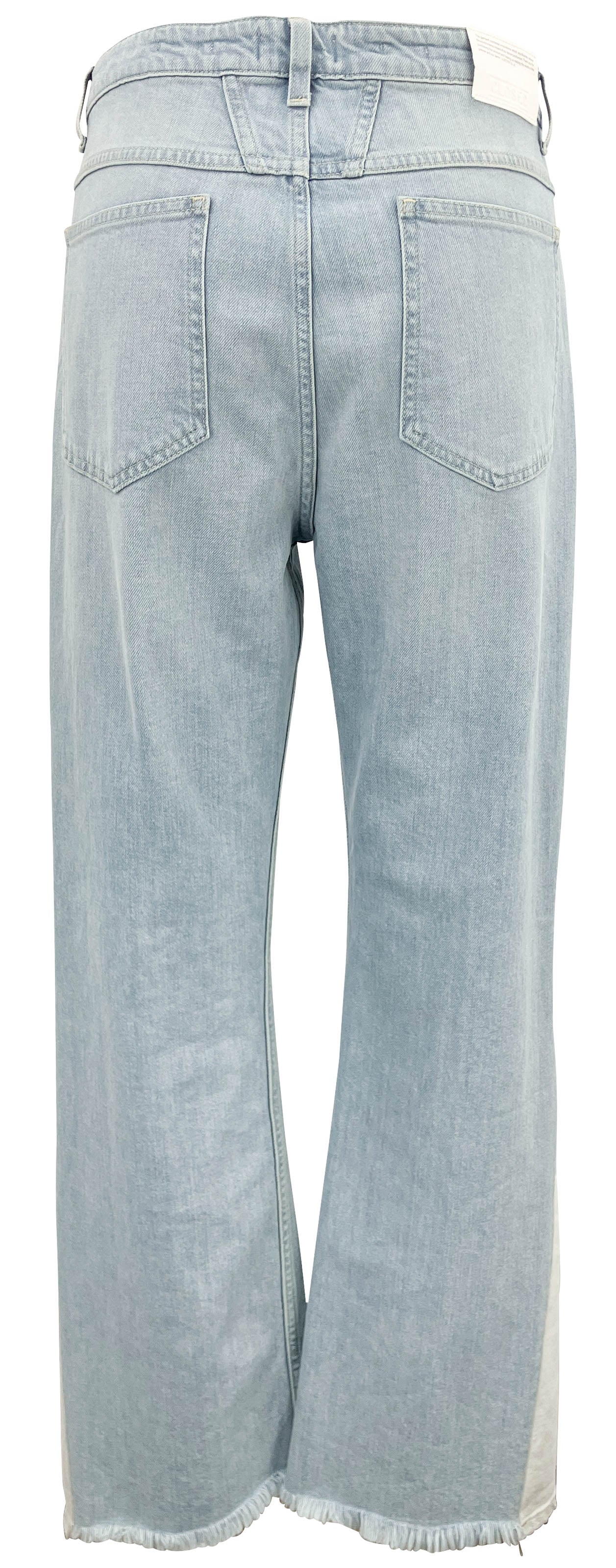 Closed High Rise Flared Leg Denim in Light Blue - Discounts on Closed at UAL