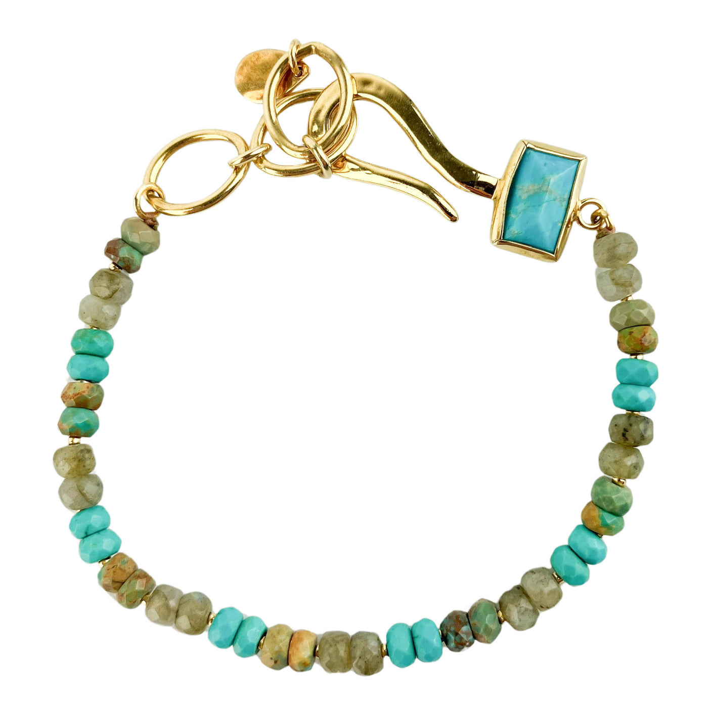 Chan Luu Odyssey Hook Bracelet in Turquoise Mix - Discounts on Chan Luu at UAL