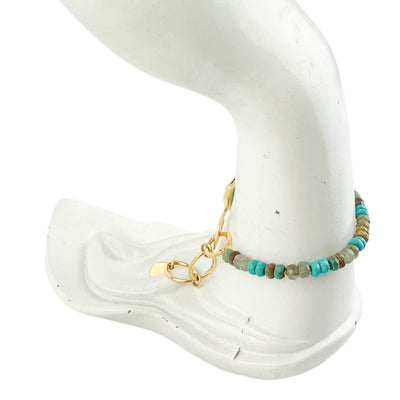 Chan Luu Odyssey Hook Bracelet in Turquoise Mix - Discounts on Chan Luu at UAL