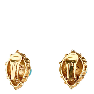 Ben-Amun Clip-On Earrings in Turquoise - Discounts on Ben-Amun at UAL
