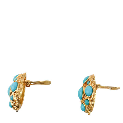 Ben-Amun Clip-On Earrings in Turquoise - Discounts on Ben-Amun at UAL