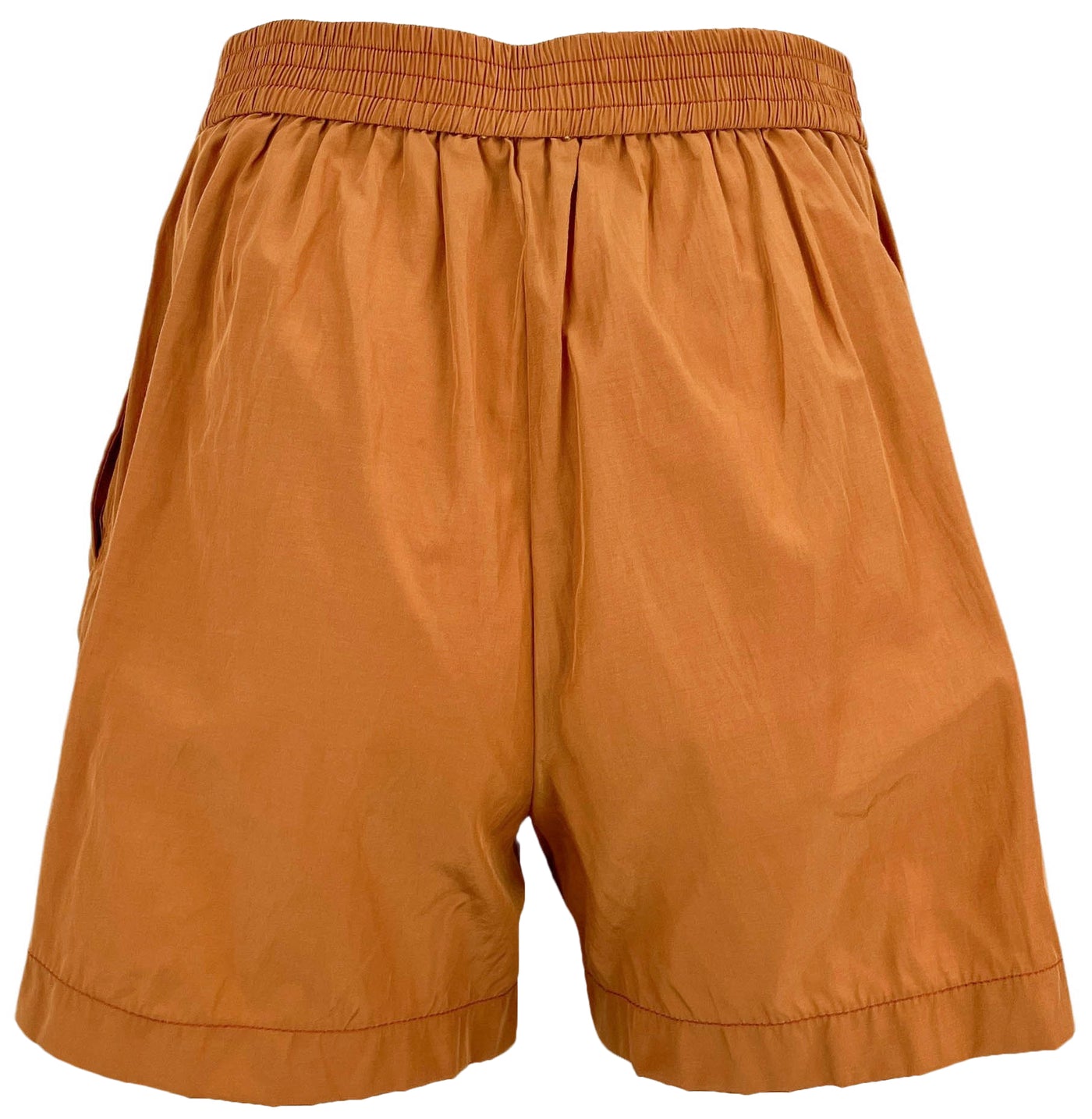 forte_forte High-Rise Shorts in Bronze - Discounts on Forte_Forte at UAL