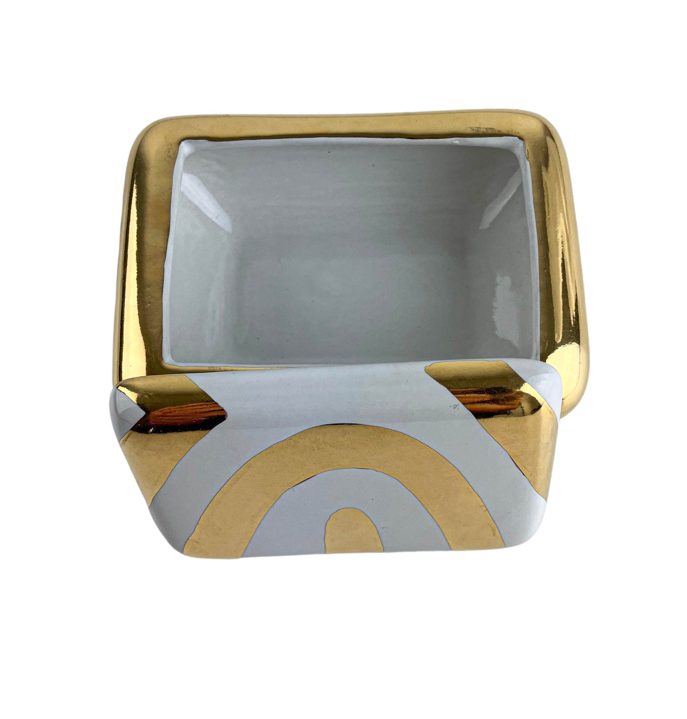 Waylande Gregory Mod Zebra Box in Metallic Gold - Discounts on Waylande Gregory at UAL