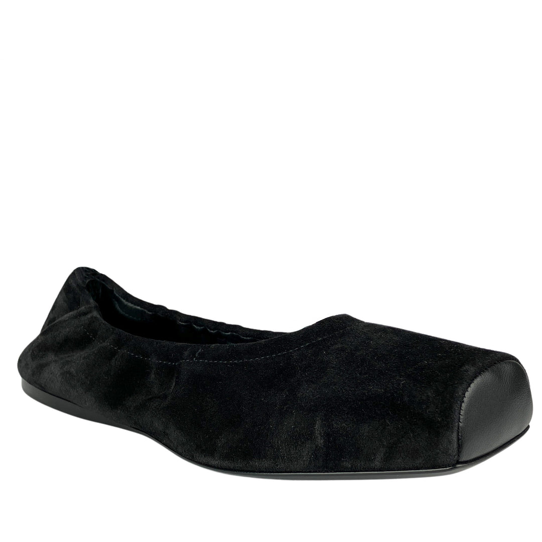 Alaïa Suede Ballet Flats in Black - Discounts on Alaïa at UAL