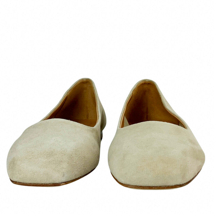 Aeyde Ida Ballet Falts in Latte - Discounts on Aeyde at UAL