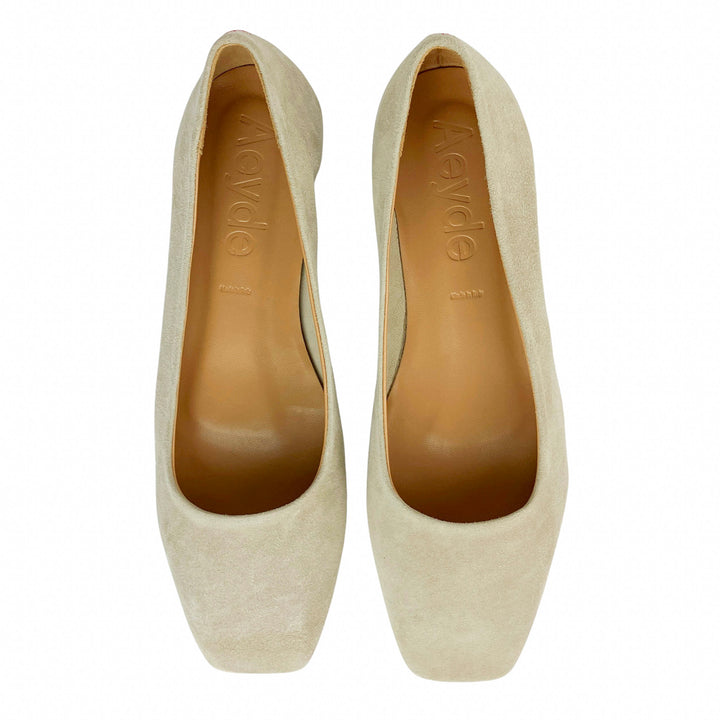 Aeyde Ida Ballet Falts in Latte - Discounts on Aeyde at UAL