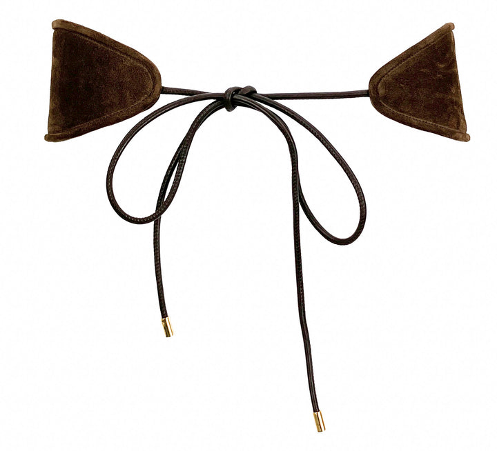 Altuzarra Suede Tie Belt in Brown - Discounts on Altuzarra at UAL