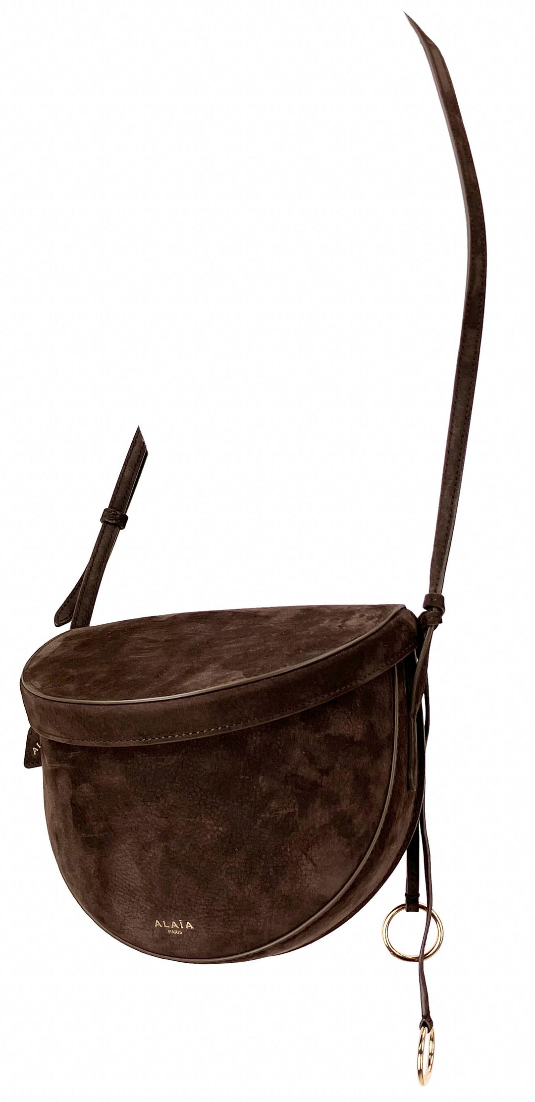Alaïa Suede Hip Bag in Brown - Discounts on Alaïa at UAL