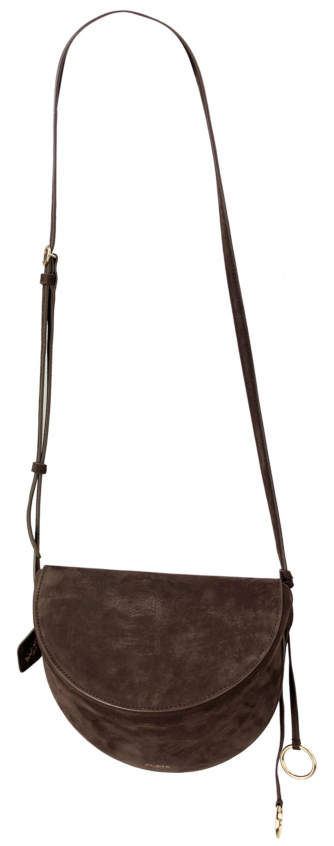 Alaïa Suede Hip Bag in Brown - Discounts on Alaïa at UAL