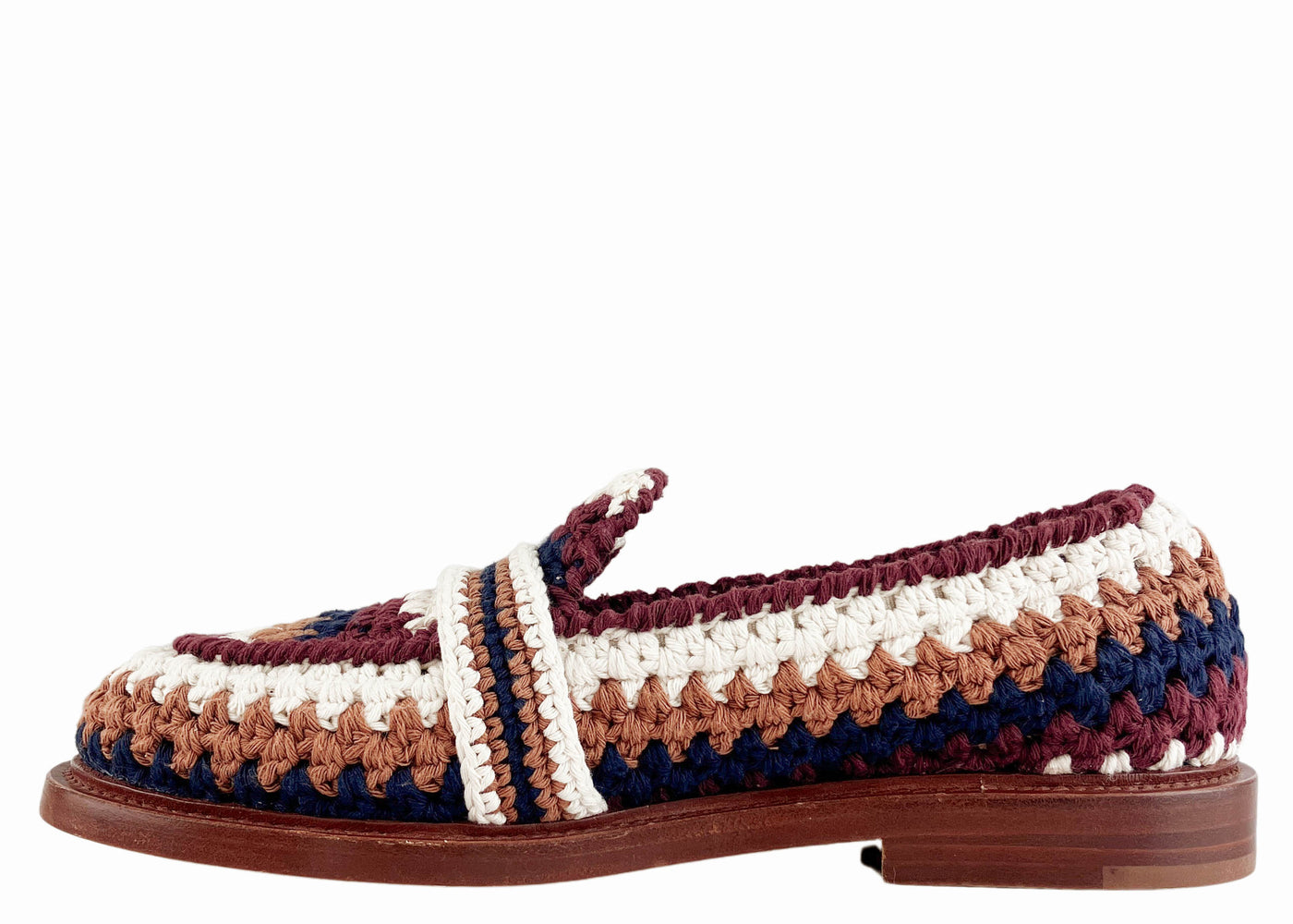 Chloé Kayla Loafer in Multi Blue - Discounts on Chloé at UAL